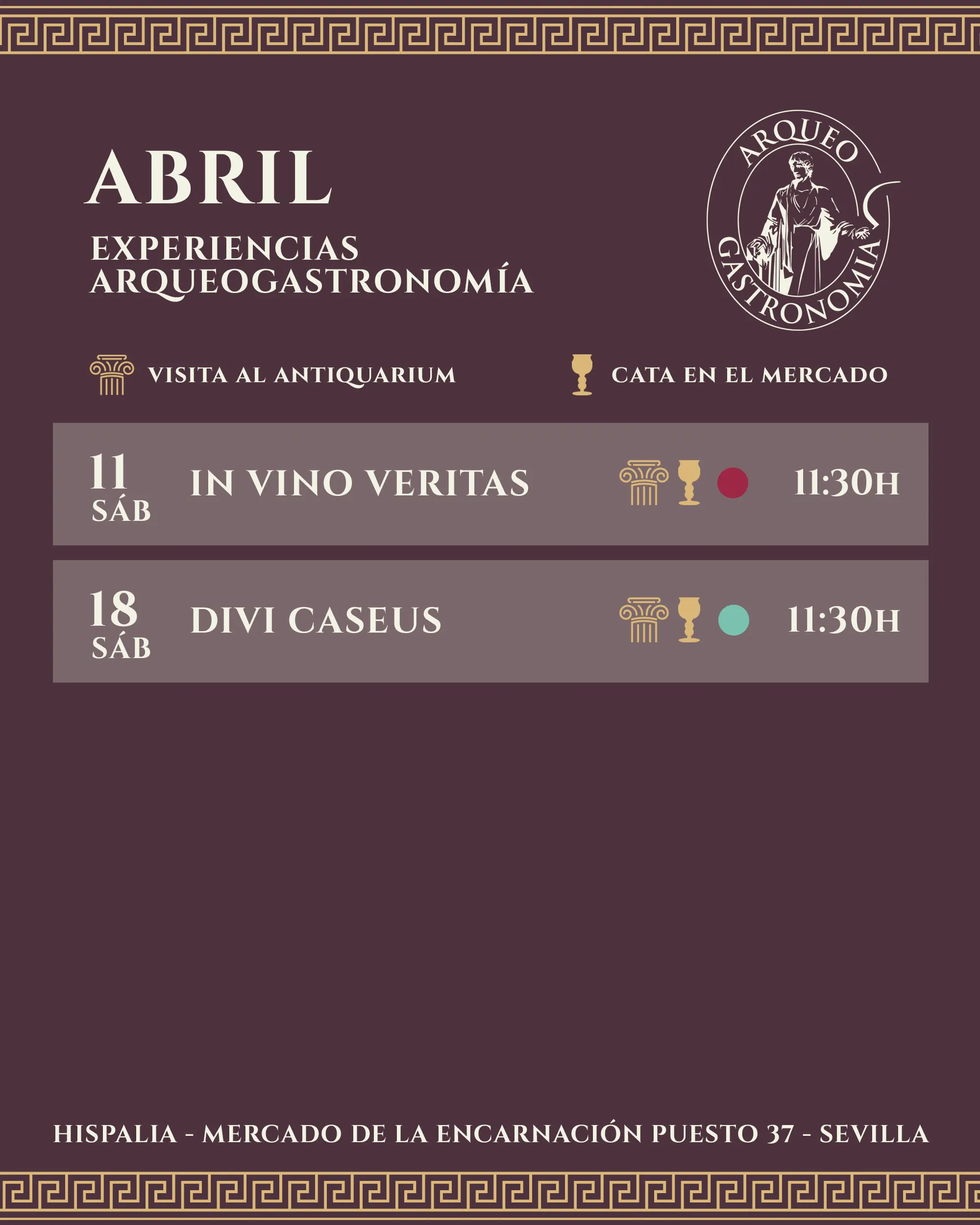 Hispalia Calendario Abril 2026