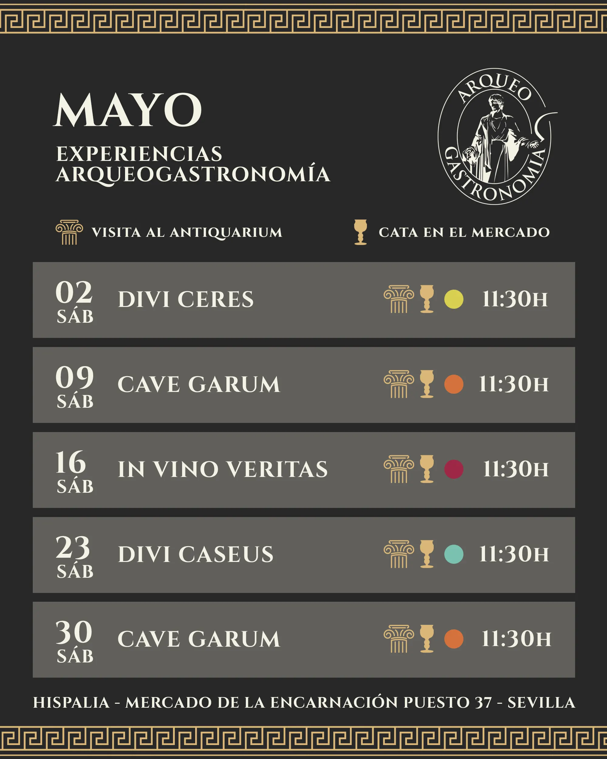 Hispalia Calendario Mayo 2026